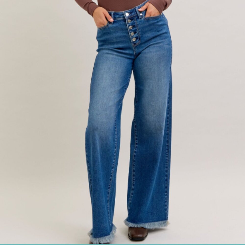 Judy Blue High Waist Column straight button fly